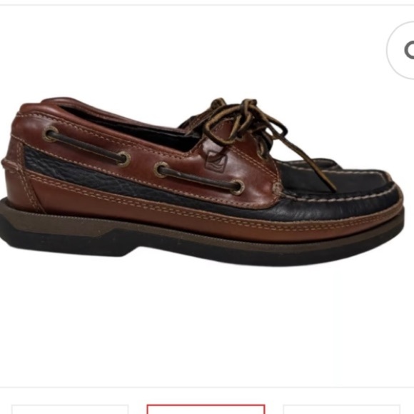 Sperry Men's Brown Leather Boat Mako Collection Shoes Size 10.5 - Picture 1 of 10